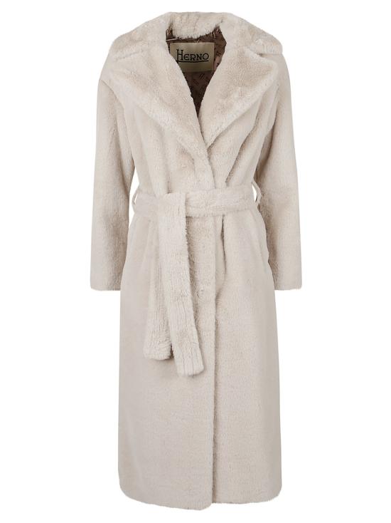 25FW 에르노 소프트 얼터너티브 퍼 코트 CA000586D 1985 Champagne