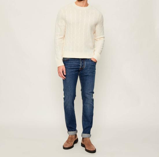 25FW 보스 스웨터 50549975 10274959 01 131 Open white - BOSS