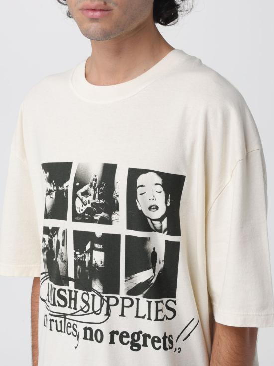 25FW 아미시 반팔 티셔츠 AMU146CN21 C0069 White - AMISH