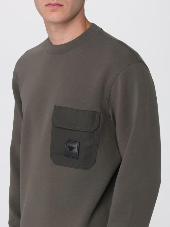 25FW 엠포리오 아르마니 긴팔 티셔츠 EM002925AF10013 U8120 Grey - EMPORIO ARMANI