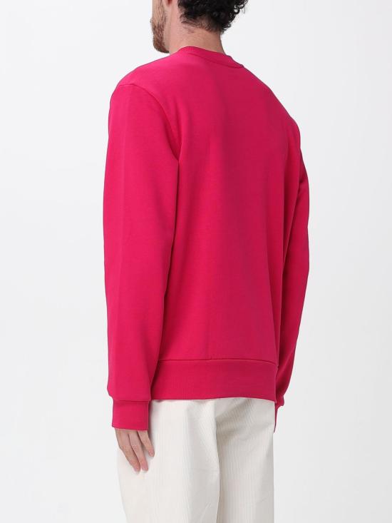 25FW 라코스테 오가닉 브러쉬드 코튼 스웨트셔츠 SH9608 U8X Cherry - LACOSTE