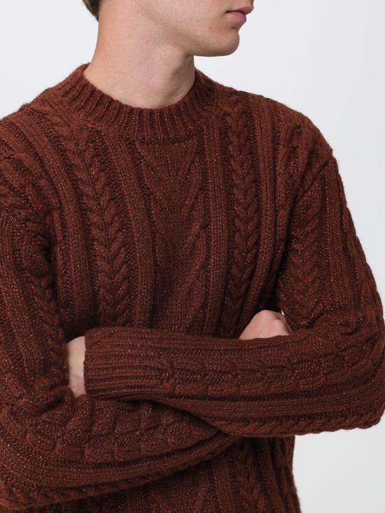 25FW 엠포리오 아르마니 스웨터 EM003989AF20804 O6001 Brown - EMPORIO ARMANI