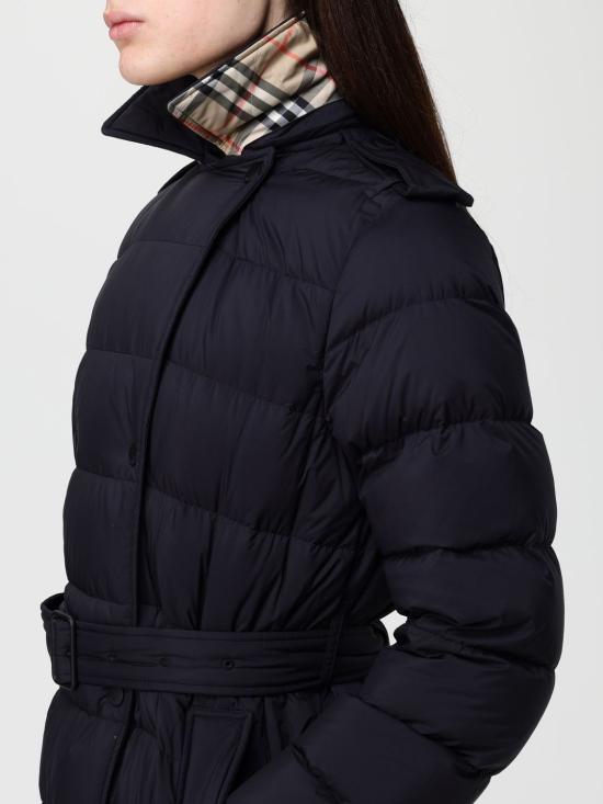 25FW 버버리 롱 나일론 후드 푸퍼 코트 8110316 Black - BURBERRY