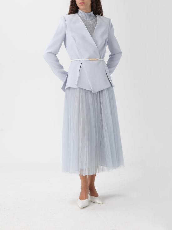 25FW 엘리자베타프랜치 롱 스커트 GO150 EA7 White - ELISABETTA FRANCHI