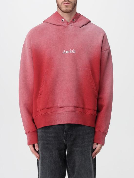 25FW 아미시 긴팔 티셔츠 AMU051CN30 C0511 Red