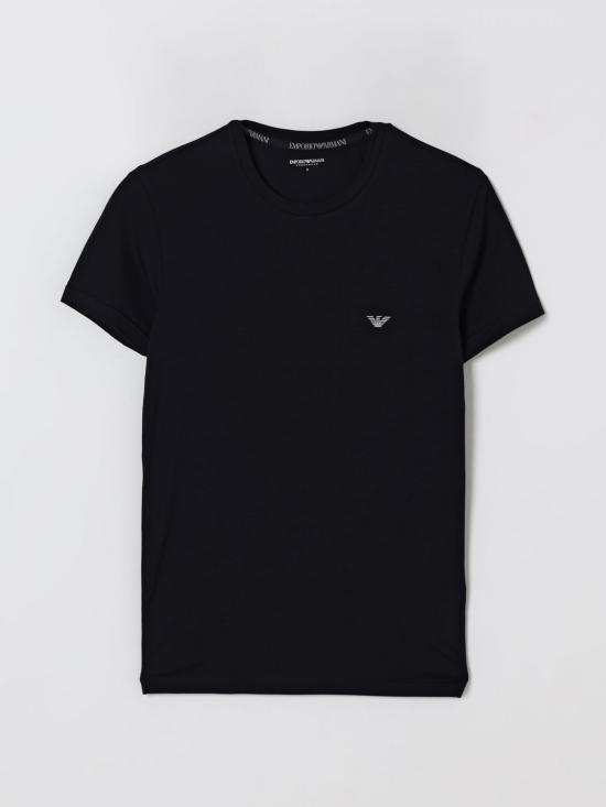 25FW 엠포리오 아르마니 반팔 티셔츠 1119714F526 00020 Black - EMPORIO ARMANI