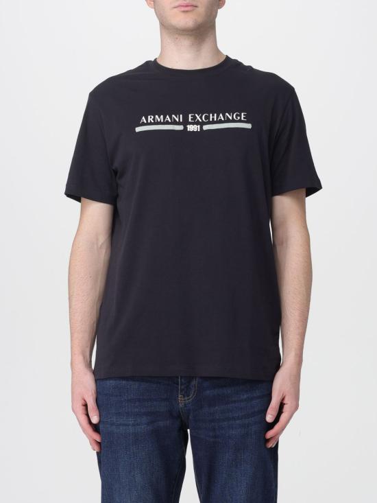 25FW 알마니 반팔 티셔츠 XM001074AF10356 UB101 Navy