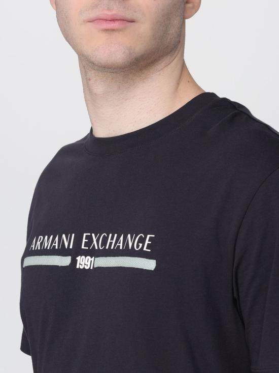 25FW 알마니 반팔 티셔츠 XM001074AF10356 UB101 Navy - ARMANI