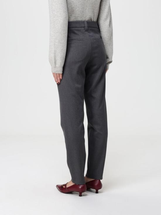 25FW 브루넬로 쿠치넬리 스트레이트 팬츠 MA126P7258 C004 Grey - BRUNELLO CUCINELLI