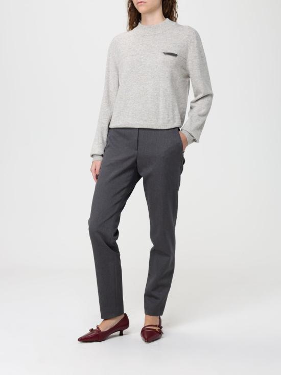 25FW 브루넬로 쿠치넬리 스트레이트 팬츠 MA126P7258 C004 Grey - BRUNELLO CUCINELLI