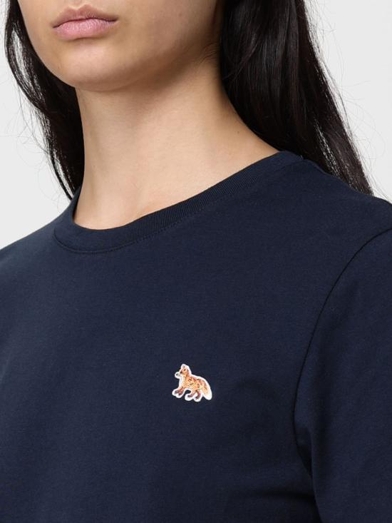 25FW 메종키츠네 베이비 폭스 레귤러 티셔츠 PW00115KJ7026 0413 Blue - MAISON KITSUNE