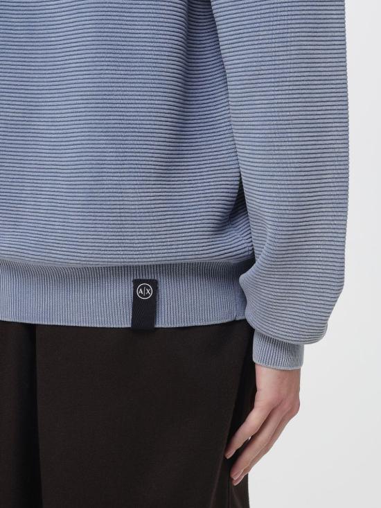 25FW 알마니 스웨터 XM000915AF11967 U9289 Gnawed Blue - ARMANI