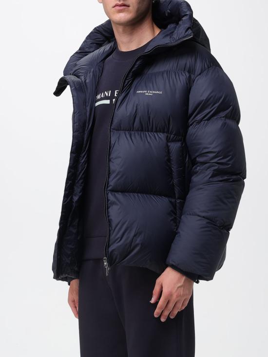 25FW 알마니 숏패딩 XM001115AF16589 UB101 Navy - ARMANI