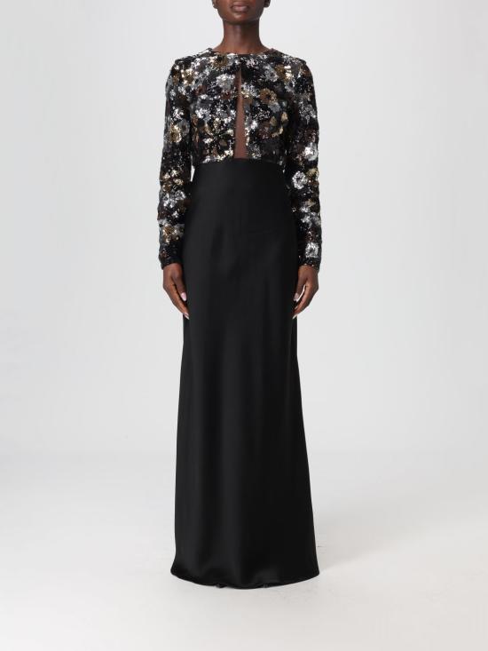 25FW 막스마라 스튜디오 롱 원피스 2526226054600 001 Black