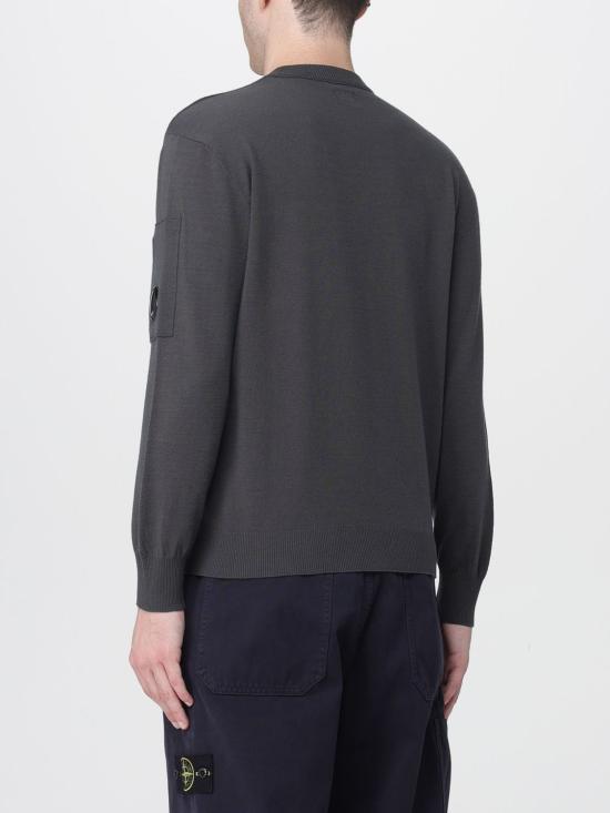 25FW 씨피 컴퍼니 스웨터 19CMKN037A005528A 978 Grey - C.P. COMPANY