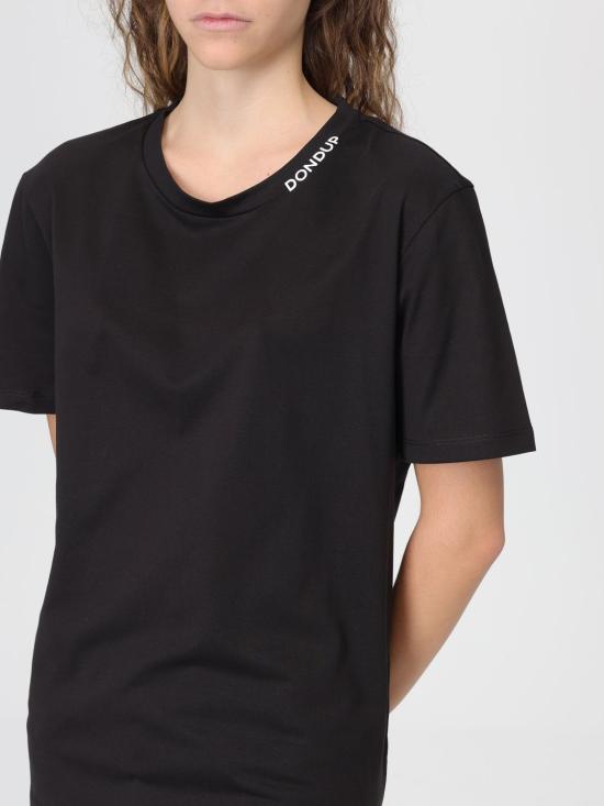 25FW 돈답 반팔 티셔츠 DS040JF0271DLC5 999 Black - DONDUP