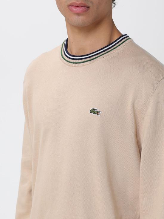 25FW 라코스테 스웨터 AH5158 DV0 Beige - LACOSTE