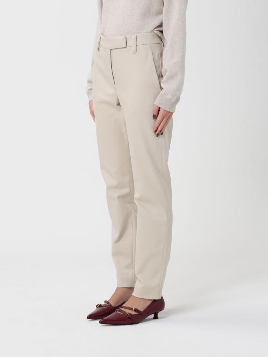 25FW 브루넬로 쿠치넬리 스트레이트 팬츠 MA126P7258 C8913 White - BRUNELLO CUCINELLI