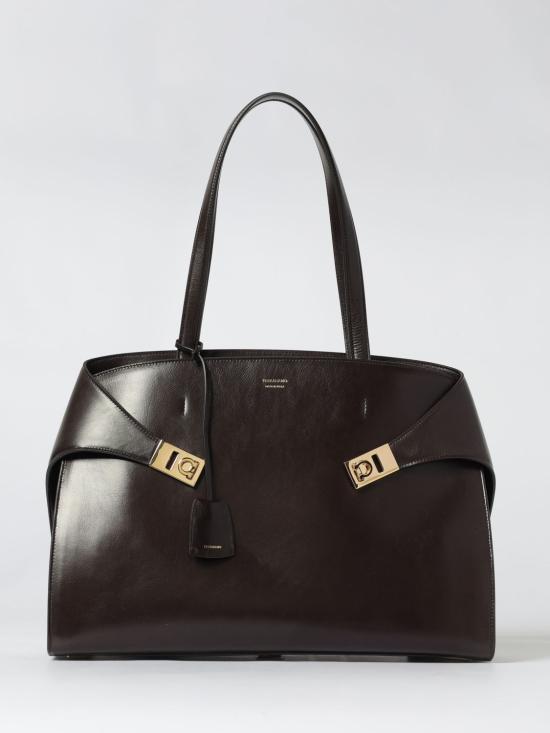 25FW 살바토레 페라가모 숄더백 241813 787661 TESTA DI MORO Brown