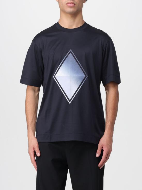 25FW 엠포리오 아르마니 반팔 티셔츠 EM002962AF10761 UB118 Navy