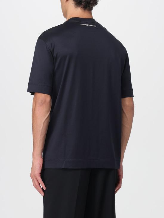 25FW 엠포리오 아르마니 반팔 티셔츠 EM002962AF10761 UB118 Navy - EMPORIO ARMANI