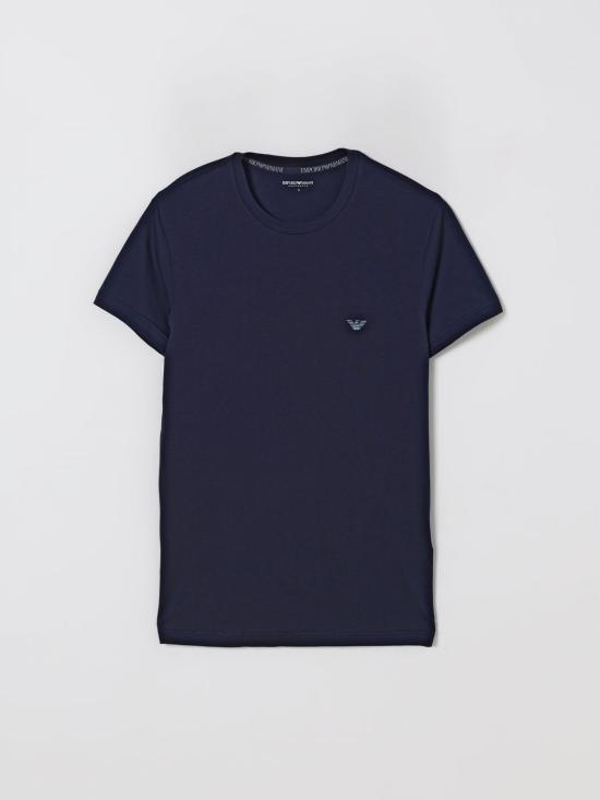 25FW 엠포리오 아르마니 반팔 티셔츠 1119714F526 00135 Marine - EMPORIO ARMANI