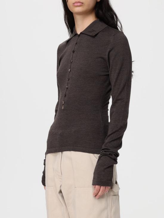 25FW 자크뮈스 폴로 티셔츠 POW00806AK00145 880 Brown - JACQUEMUS