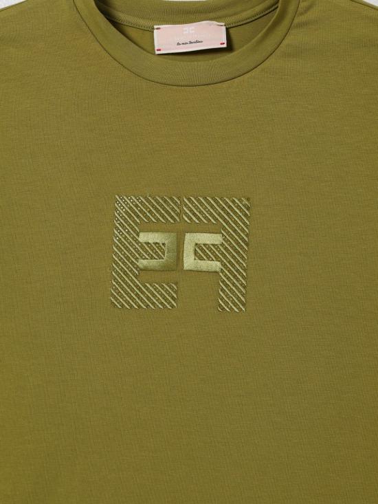 25FW [키즈] 엘리자베타프랜치 티셔츠 EFTS249JE006 1059 Green - ELISABETTA FRANCHI