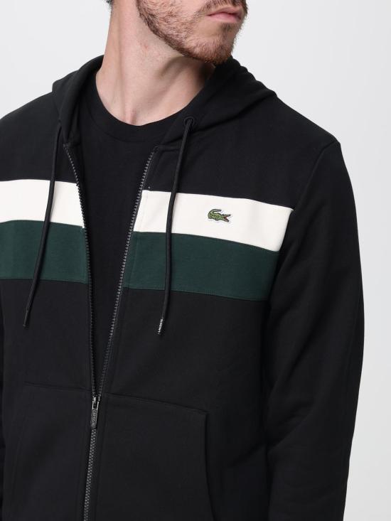 25FW 라코스테 긴팔 티셔츠 SH5913 6XH Black - LACOSTE