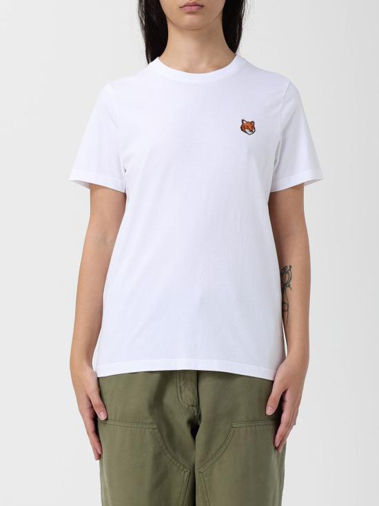 25FW 메종키츠네 폭스 헤드 레귤러 티셔츠 PW00113KJ7026 P100 White