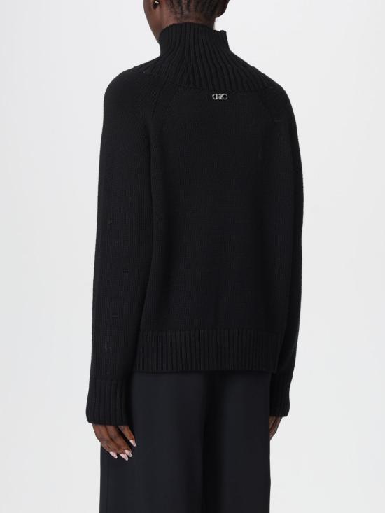 25FW 마이클 코어스 터틀넥 MF561CGF2G 001 Black - MICHAEL KORS