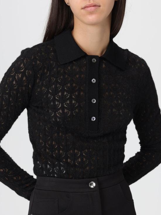 25FW 핑코 폴로 티셔츠 105977A2YI Z99 Black - PINKO