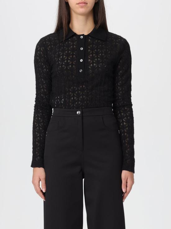 25FW 핑코 폴로 티셔츠 105977A2YI Z99 Black