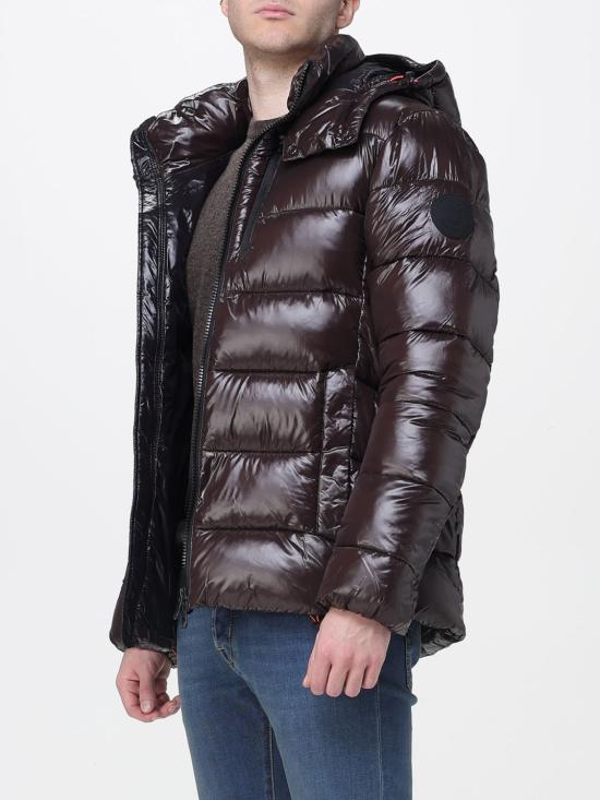 25FW 세이브더덕 숏패딩 D32389MLOVE21 40009 Brown - SAVE THE DUCK