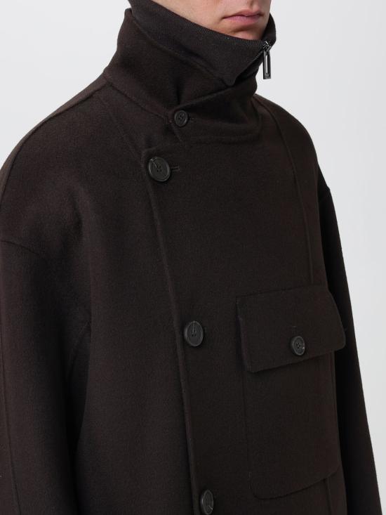 25FW 엠포리오 아르마니 코트 EM004191AF18229 U6031 Brown - EMPORIO ARMANI