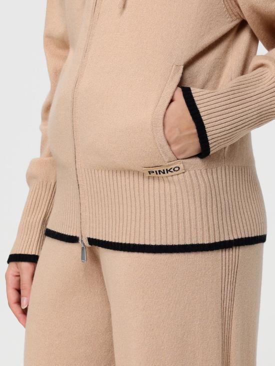 25FW 핑코 가디건 105491A2Q9 C65 Beige - PINKO