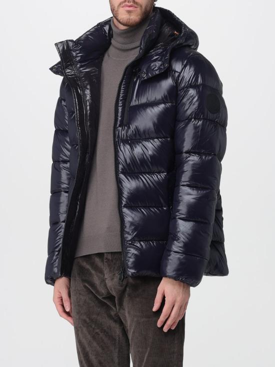 25FW 세이브더덕 숏패딩 D32389MLOVE21 90010 Blue - SAVE THE DUCK