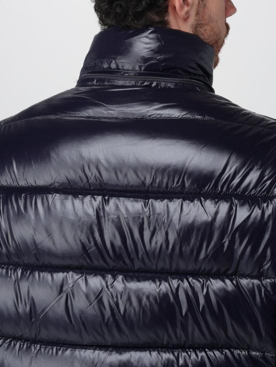 25FW 세이브더덕 숏패딩 D32389MLOVE21 90010 Blue - SAVE THE DUCK