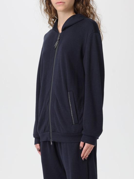 25FW 브루넬로 쿠치넬리 모닐리 지퍼루프 집업  MD828SB806 C8366 Blue - BRUNELLO CUCINELLI