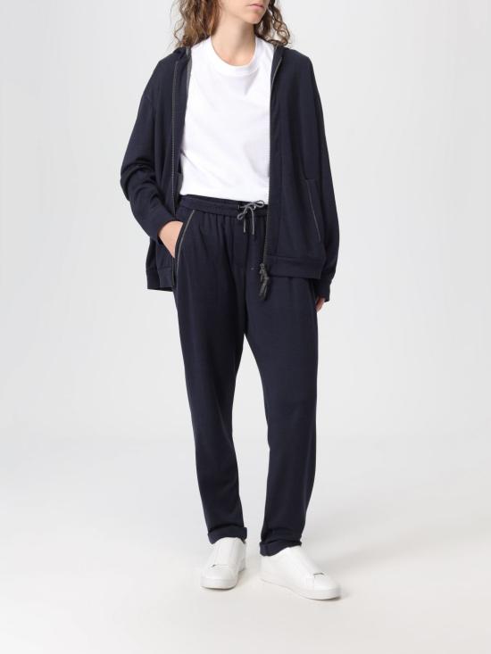 25FW 브루넬로 쿠치넬리 모닐리 지퍼루프 집업  MD828SB806 C8366 Blue - BRUNELLO CUCINELLI