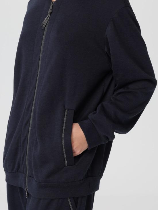 25FW 브루넬로 쿠치넬리 모닐리 지퍼루프 집업  MD828SB806 C8366 Blue - BRUNELLO CUCINELLI