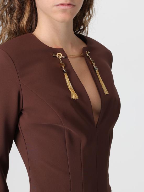 25FW 엘리자베타프랜치 롱 원피스 AB805 EA3 Brown - ELISABETTA FRANCHI