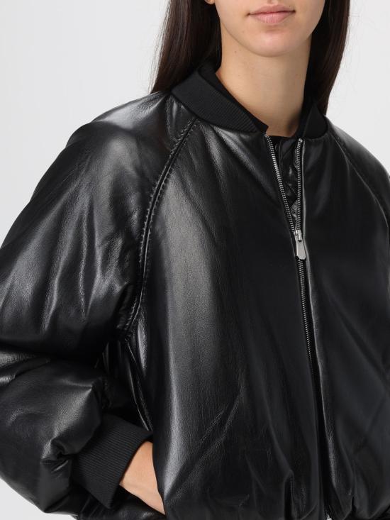 25FW 핑코 가죽 자켓 105372A2P4 Z99 Black - PINKO