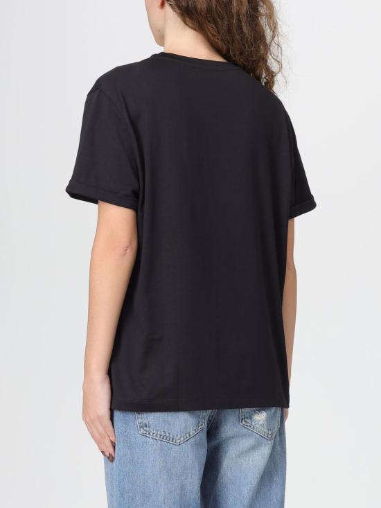 25FW 돈답 반팔 티셔츠 DS039JF0271DDU6 999 Black - DONDUP