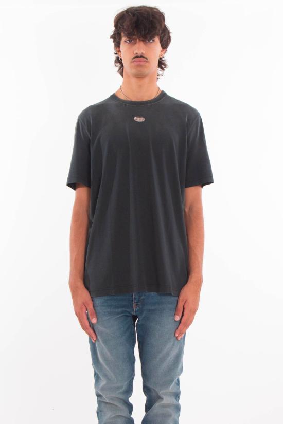 25FW 디젤 반팔 티셔츠 A19630 0CHBI 9XXA Black