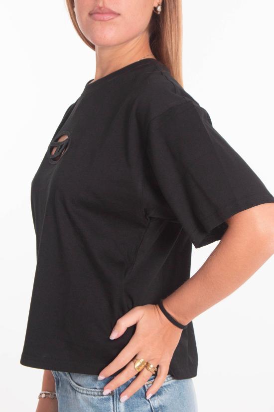 25FW 디젤 반팔 티셔츠 A15096 0NIAX 9XX Black - DIESEL