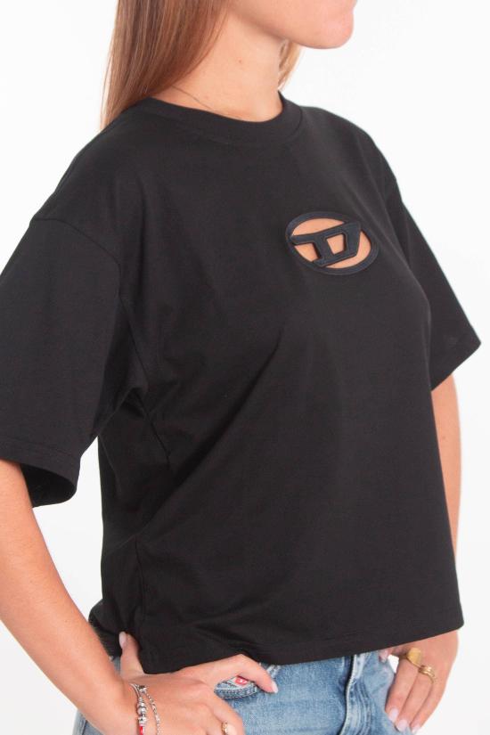 25FW 디젤 반팔 티셔츠 A15096 0NIAX 9XX Black - DIESEL