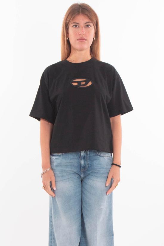 25FW 디젤 반팔 티셔츠 A15096 0NIAX 9XX Black