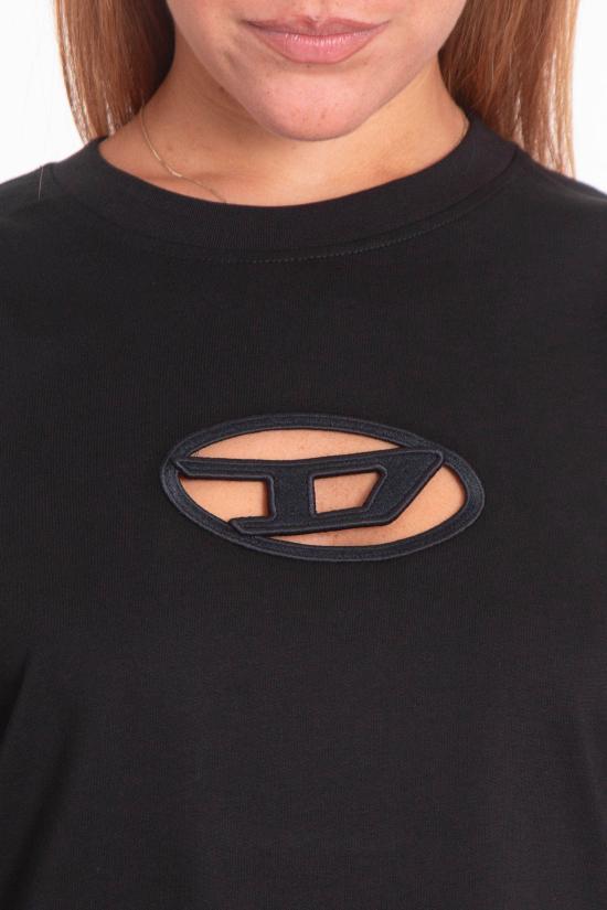 25FW 디젤 반팔 티셔츠 A15096 0NIAX 9XX Black - DIESEL