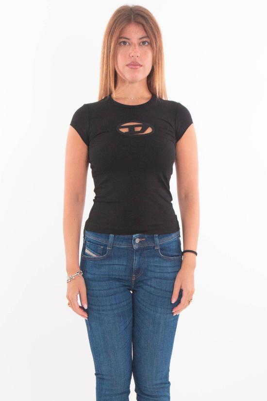 25FW 디젤 반팔 티셔츠 A06268 0AFAA FW25 9XXA Black